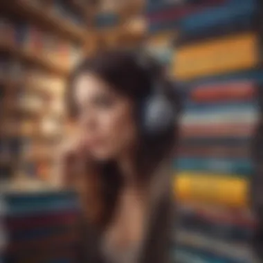 A captivating audiobook cover art showcasing diverse genres