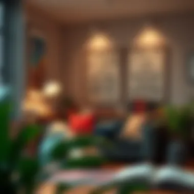 A cozy reading nook with motivational quotes