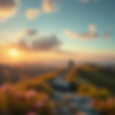 A serene landscape symbolizing personal growth