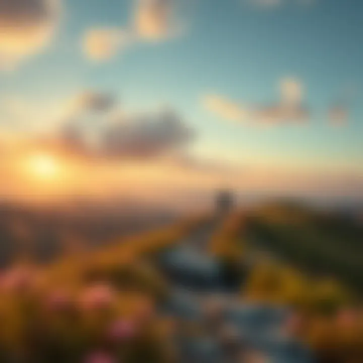 A serene landscape symbolizing personal growth