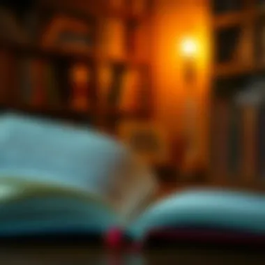 Illustrative depiction of personal growth through literature