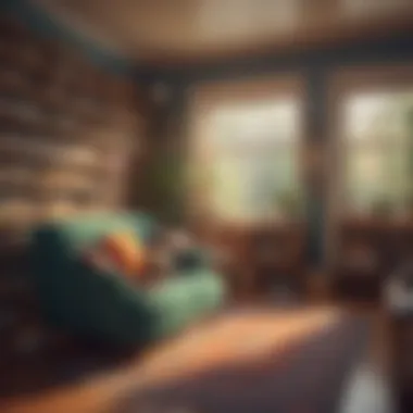 Creating an Inviting Reading Environment A cozy reading nook with comfortable seating and a bookshelf