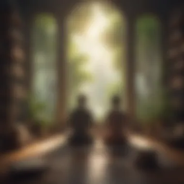 Meditative Practices for Personal Growth A tranquil setting for meditation and self-reflection