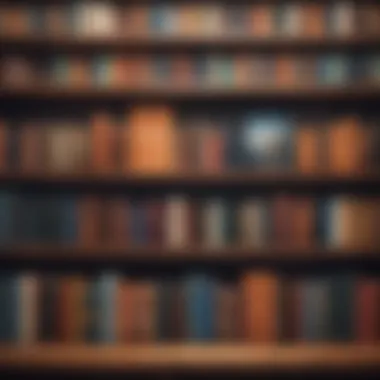 A diverse collection of comfort books arranged on a shelf