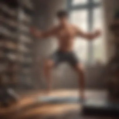 Dynamic Strength and Flexibility Dynamic exercise demonstrating strength and flexibility
