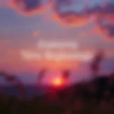 A serene landscape with a sunrise symbolizing new beginnings