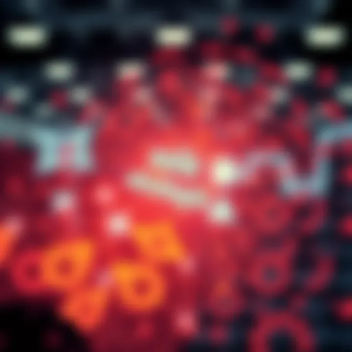 Abstract concept of consumer behavior influencing sales strategies