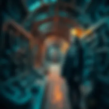 A labyrinth representing the complexity of human emotions and secrets