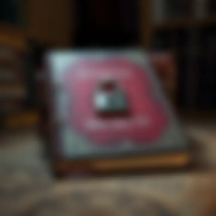 A mysterious book with a locked cover symbolizing hidden truths
