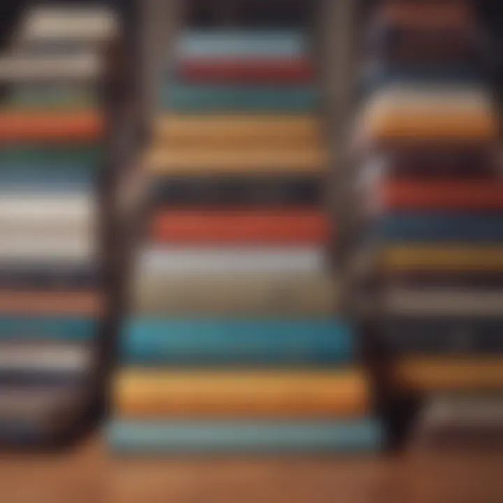 A collection of diverse books stacked together, each representing different insights