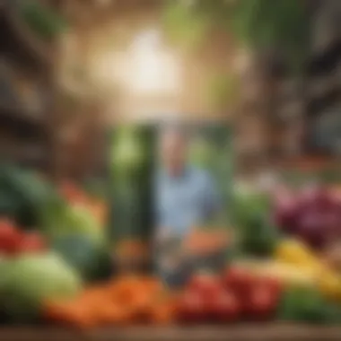 Inspiration from Dr. Fuhrman An inspiring quote by Dr. Fuhrman on a backdrop of fresh produce