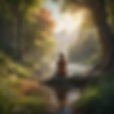 Finding Inner Strength A serene landscape representing inner peace and courage.