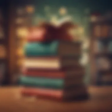 Curated Financial Literature A stack of influential financial books