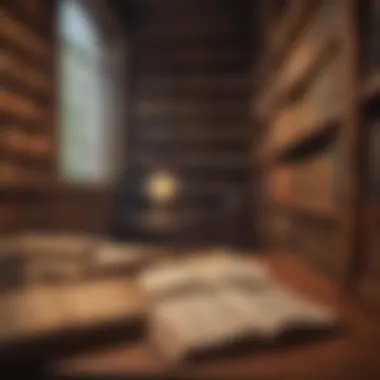The Wealth of Knowledge: A Vintage Library A vintage library filled with historical texts