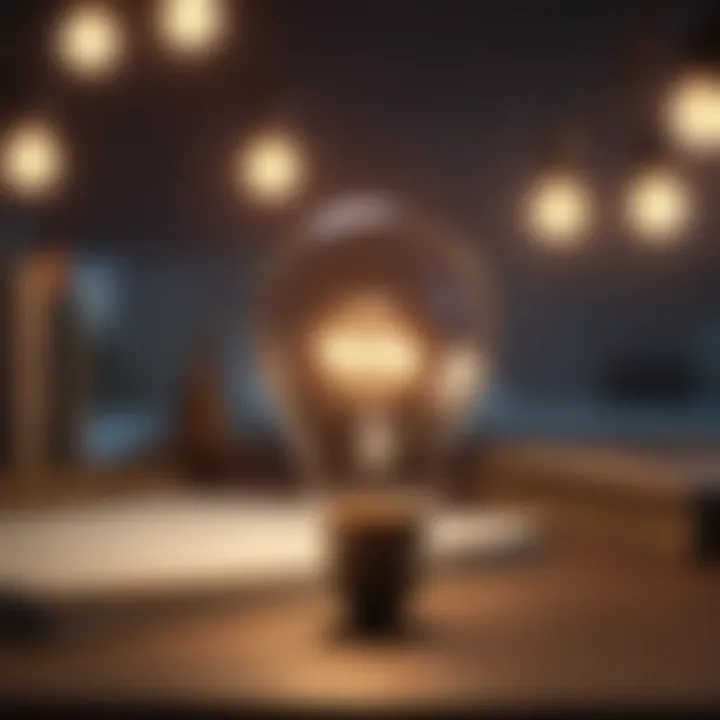 Conceptual image of a light bulb for ideas