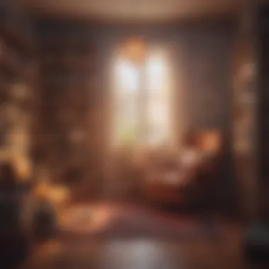 Creating a Healing Space A cozy reading corner with soft lighting