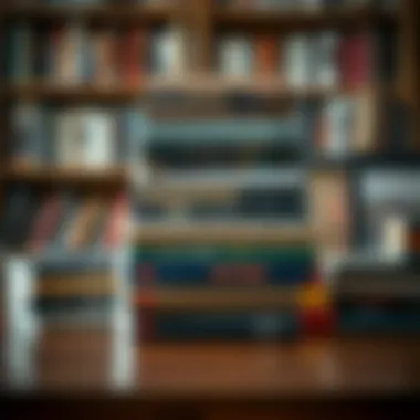 Diverse Literary Voices A collection of diverse books stacked with vibrant covers