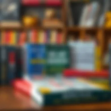 Collection of Success Books A collection of best-selling success books arranged on a wooden table