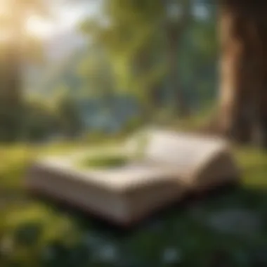 Exploring Ideas in Nature A serene landscape symbolizing exploration of ideas