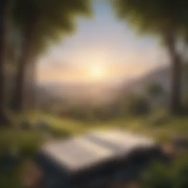 Tranquility in Purpose A serene landscape representing tranquility and focus