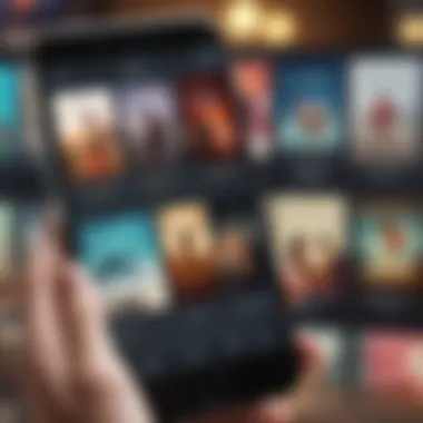 Diverse Audiobook Apps Overview A diverse selection of audiobook apps displayed on mobile devices
