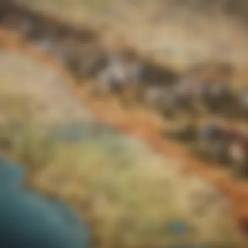 A vintage map illustrating the historical boundaries of American territories