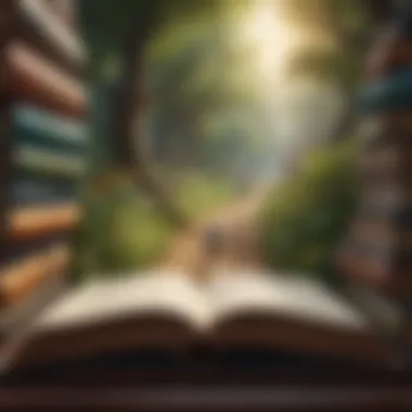 The Journey of Personal Growth Visual representation of personal growth through reading