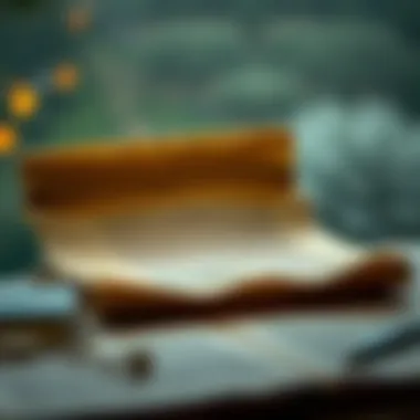 Philosophical Reflections An ancient scroll with philosophical reflections on happiness