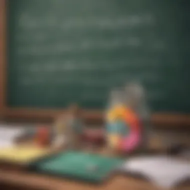 Budgeting Insights Visualized A conceptual illustration of budgeting strategies on a chalkboard