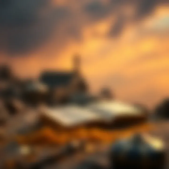 Ancient Wisdom as a Foundation for Modern Wealth Symbolic depiction of wealth rooted in ancient wisdom