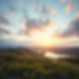 A serene landscape symbolizing reflection and peace