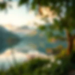 A tranquil landscape embodying serenity