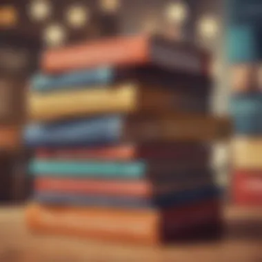 Diversity in Empowerment A stack of diverse self-help books