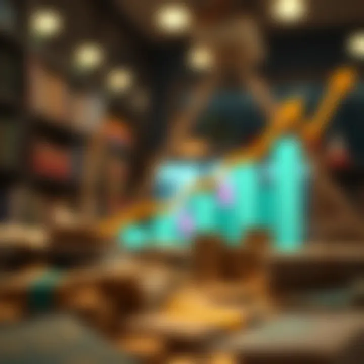 Conceptual Illustration of Financial Growth Conceptual illustration of financial growth