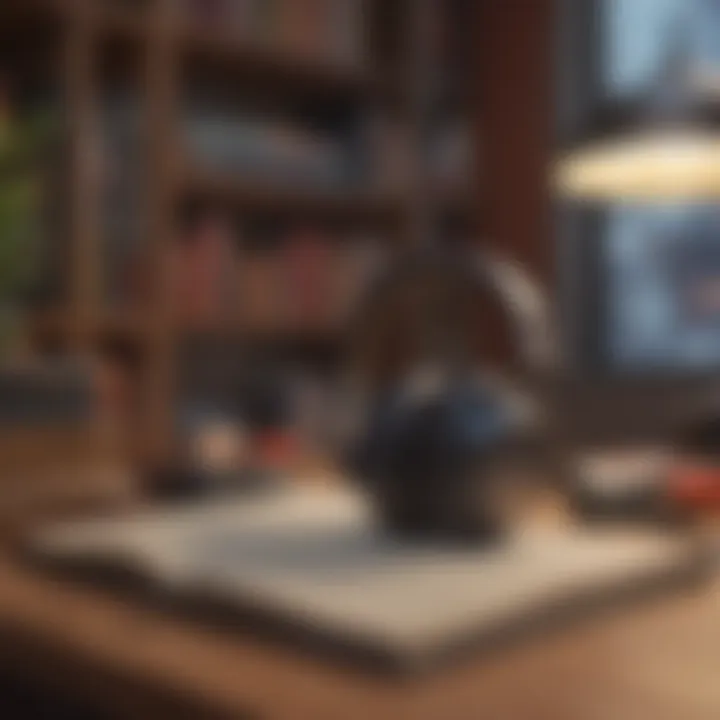 An intimate setting for listening to audiobooks