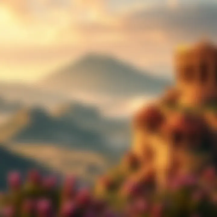 Symbolic Landscape of Transformation A serene landscape symbolizing personal growth and transformation