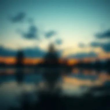 A serene landscape at dusk, symbolizing reflection and introspection