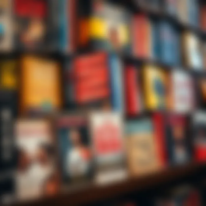 Diverse Collection of Self-Help Books A diverse collection of self-help books by Black authors displayed on a shelf, showcasing their impact