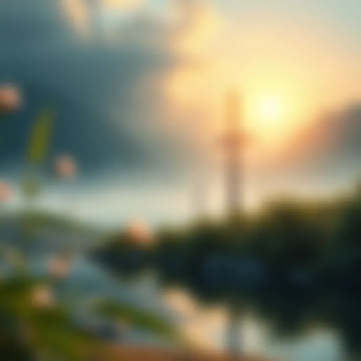 Symbol of Peace and Wellness A tranquil landscape symbolizing peace and emotional wellness, reflecting the essence of self-healing