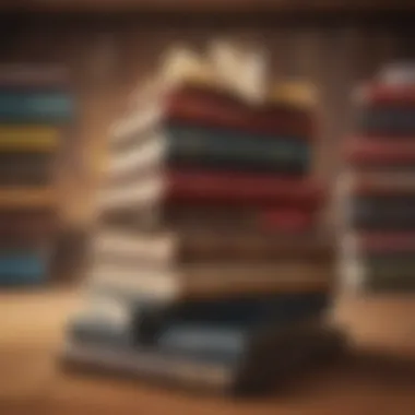 Literary Treasures Await A stack of influential biography books