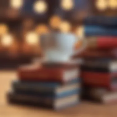 Books that Transform Sales Strategy A stack of influential sales books with a coffee cup