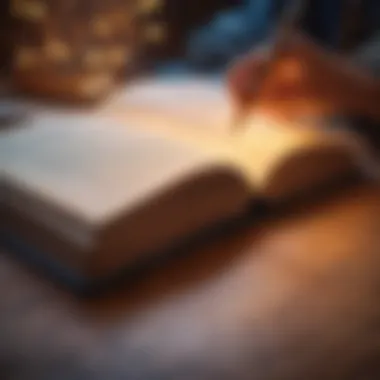 Illuminated Pages of Knowledge An open book with illuminated pages symbolizing knowledge.
