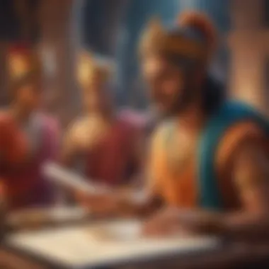 Digital Access to the Gita A digital tablet displaying verses of the Bhagavad Gita.