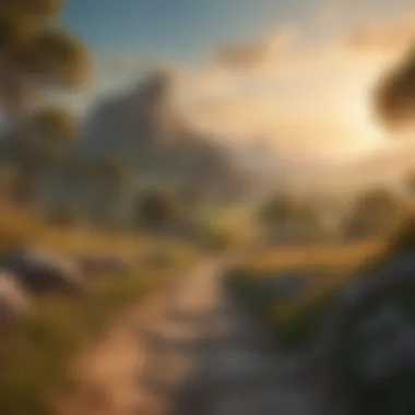 Tranquil Landscape of Wisdom A serene landscape reflecting tranquility and wisdom.