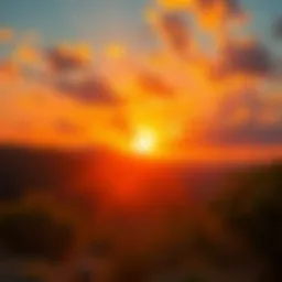 A vibrant sunrise symbolizing new beginnings and opportunities