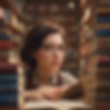 Diverse Fields of Mastery in Literature Illustration of diverse fields of mastery explored through literature
