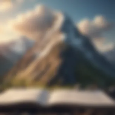 A mountain peak symbolizing achievement and aspiration