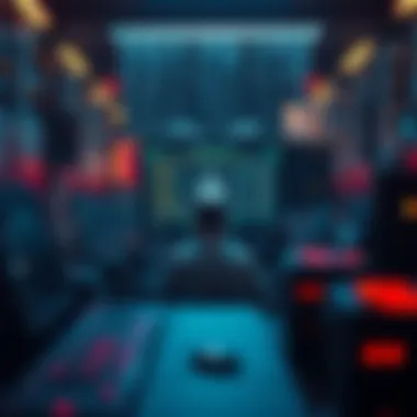 A modern depiction of codebreaking technology