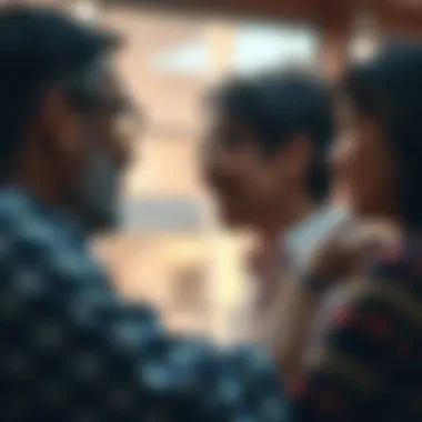 Artistic depiction of personal and professional relationships