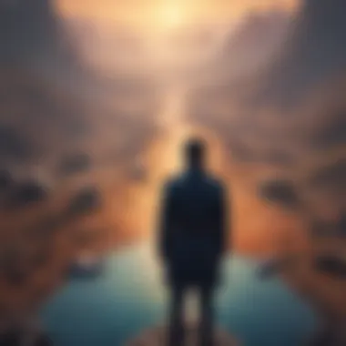 The Crossroads of Decision A person standing at a crossroads, contemplating choices